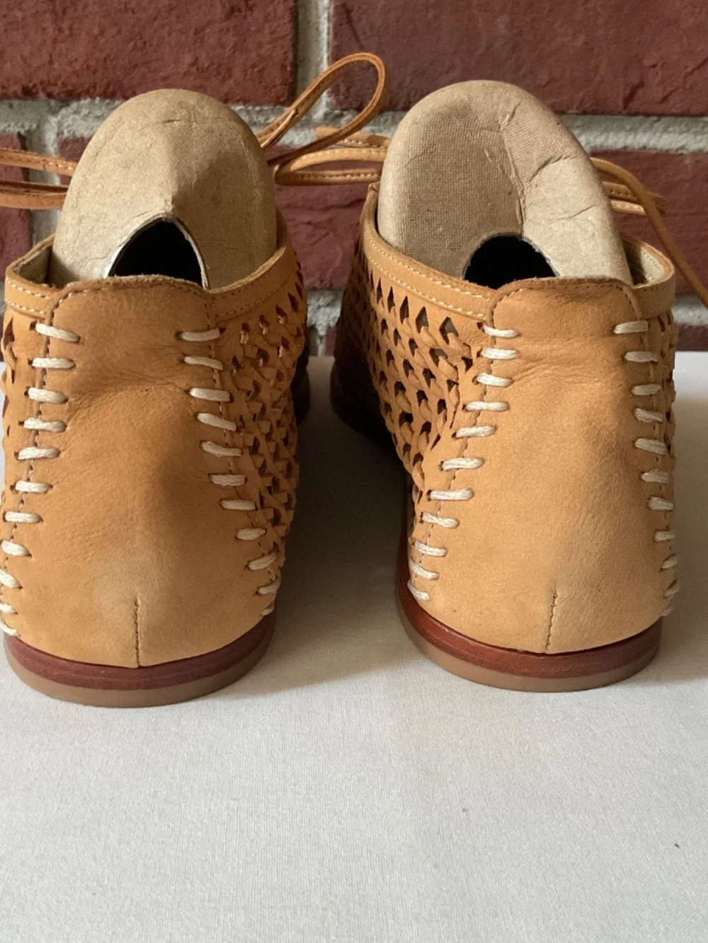 Dolce Vita Adam’s Boho Woven Leather Lace Up Loafers Size 8.5